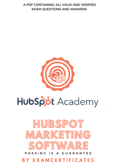 HubSpot Marketing Software Certification Exam answers