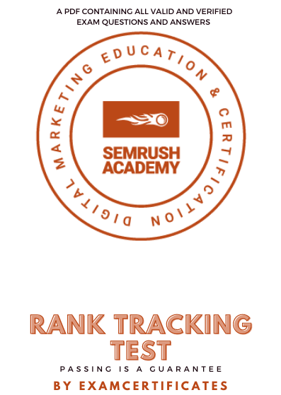 Semrush Rank Tracking Test Answers pdf